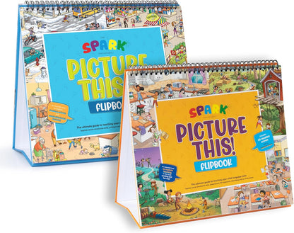 Picture Book and Emotion Cards, Picture Story Cards, Social Emotional Learning Activities, Autism Homeschooling, Educational Busy Book, Speech Therapy Materials (WH Question Flipbook)
