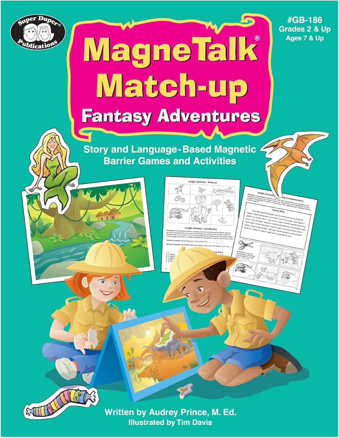 Super Duper Publications | Magnetic Fantasy Adventure Stories Match-Up Barrier Game | Educational Learning Resource for Children