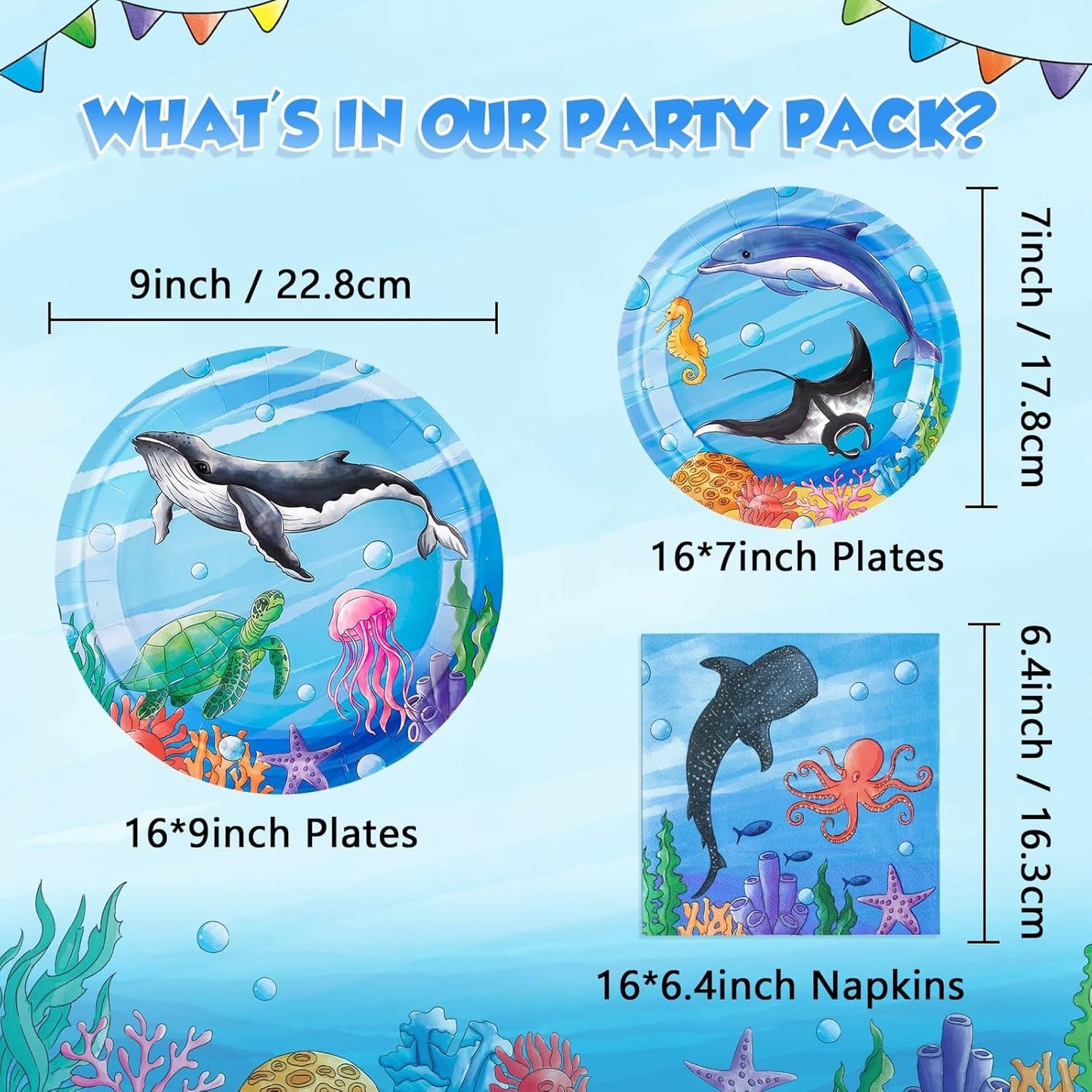 WERNNSAI Science Party Decorations - 48 Pcs Science Plates and Napkins Mad Scientist Birthday Decoration Chemistry Party Plates Set Little Scientist Labratory Favors Serves 16 Guests