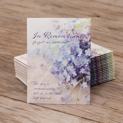 Grateful Memories Dove with Bird and Butterfly Mix Seed Favor Packets - Gardening Gifts - Wild Flower Seeds for Planting - Garden or Indoor Plant Flowers - Growing Plants in Memory