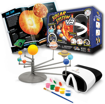 Abacus Brands STEAM Solar System VR Lab - Illustrated Interactive VR Book and STEAM Learning Activity Set - for Ages 8 and Up