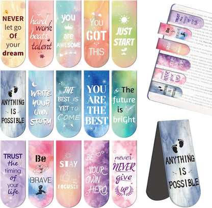 Magnetic Bookmarks - Tumwisk 24PCS Bible Bookmark Christian Bookmarks Cross Bookmark Book Magnets, Magnetic Cross Page Holders for Bibles Study, Religious Gifts for Teacher Students Book Lovers