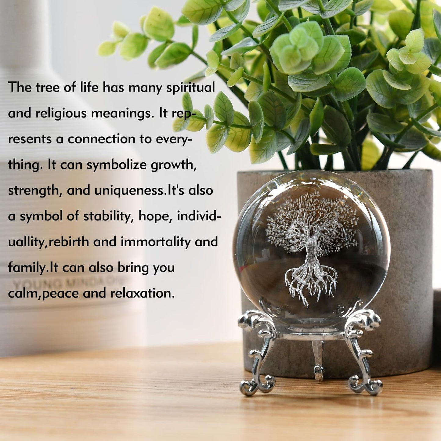 IFOLAINA 3D Solar System Crystal Ball 60mm Laser Engraved Glass Sphere Home Decor with Stand Solar System Planet Model Decor Space Universe Gifts for Astronomy Lovers