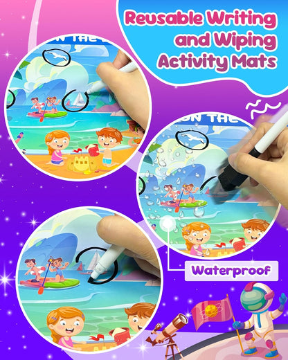 Search and Find Activity Books for Kids Ages 3-5, Car Airplane Travel Toys Games Activities for 3-5 4-8, Toddler Kid Road Trip Essentials, Preschool Learning Activities, Birthday Gifts for Boys Girls