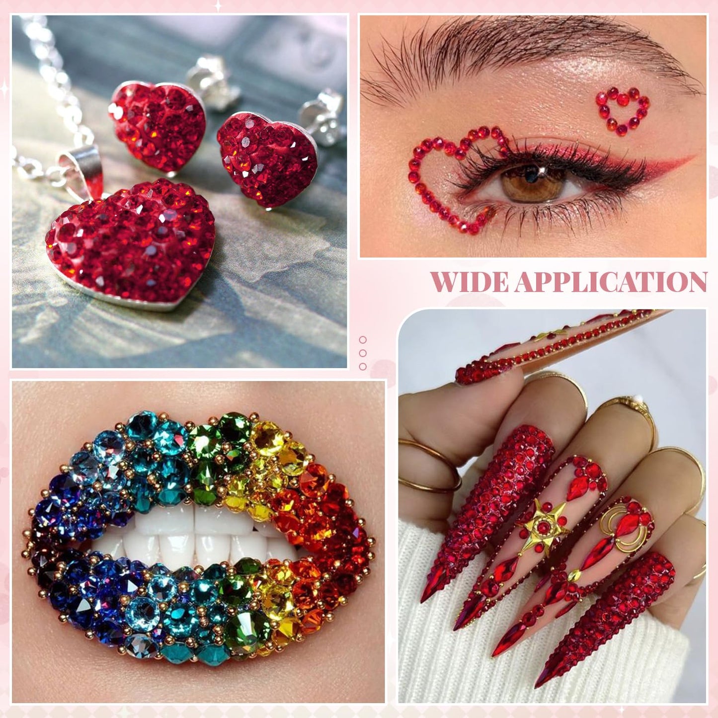 5000PCS SS6/2mm Glass Crystal Rhinestones (Clear), Bedazzling Flatback Rhinestones for Crafting DIY Crafts Nail Art Makeup Decoration, Gems Diamond Charms for Tumbler Shoes Clothing Mug
