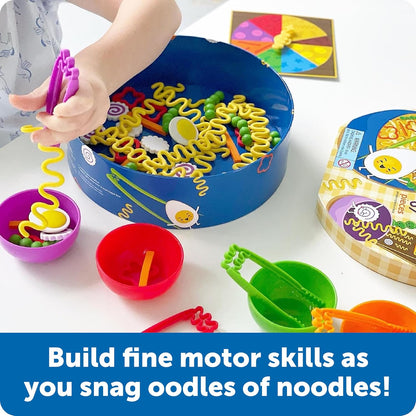 Learning Resources Noodle Knockout Fine Motor Game - Games for Kids Ages 4-8, Toddler Board Game, Educational Matching Kids Games, Preschool and Kindergarten Classroom Game, Gifts for Toddlers