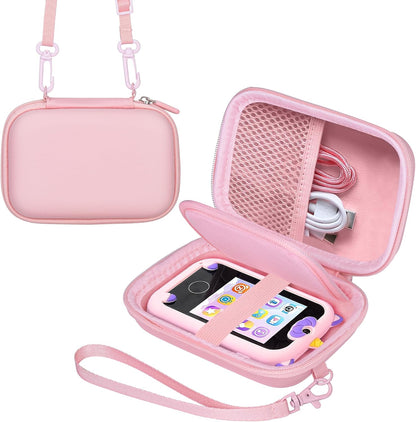 Leayjeen Kids Smartphone Case Compatible with Kikapabi/Joozfee/Prysyedawn 2.8" Touchscreen Toddler Learning Play Toy Phone,Birthday Gifts for Girls Age 3-10 Kids Toys Cell Phone-Purple(Case Only)