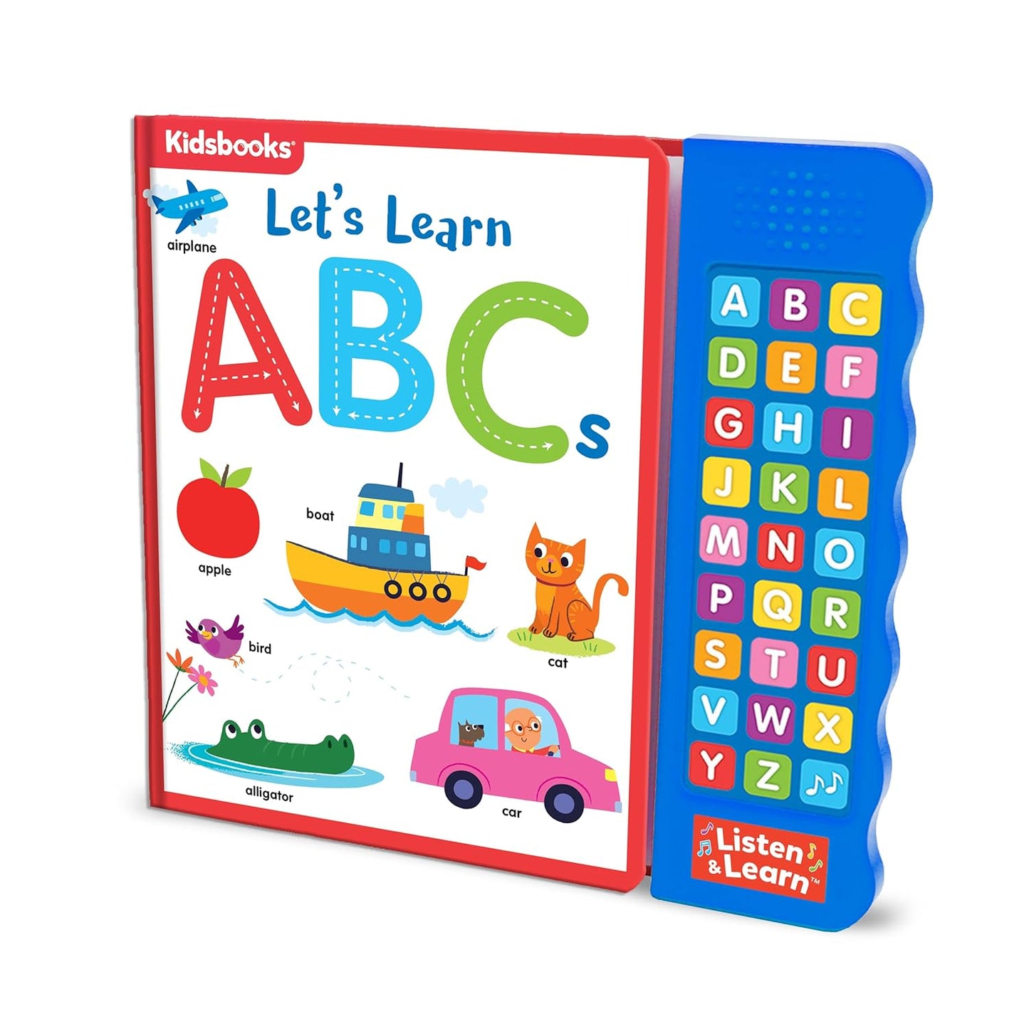 Let’s Learn ABCs – Interactive Toddler Sound Book with 27 Buttons | Tracing, Alphabet Song, Children's Board Book | Learn Letters & First Words | Fun Learning Activities for Boys & Girls