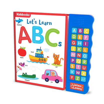 Let’s Learn ABCs – Interactive Toddler Sound Book with 27 Buttons | Tracing, Alphabet Song, Children's Board Book | Learn Letters & First Words | Fun Learning Activities for Boys & Girls