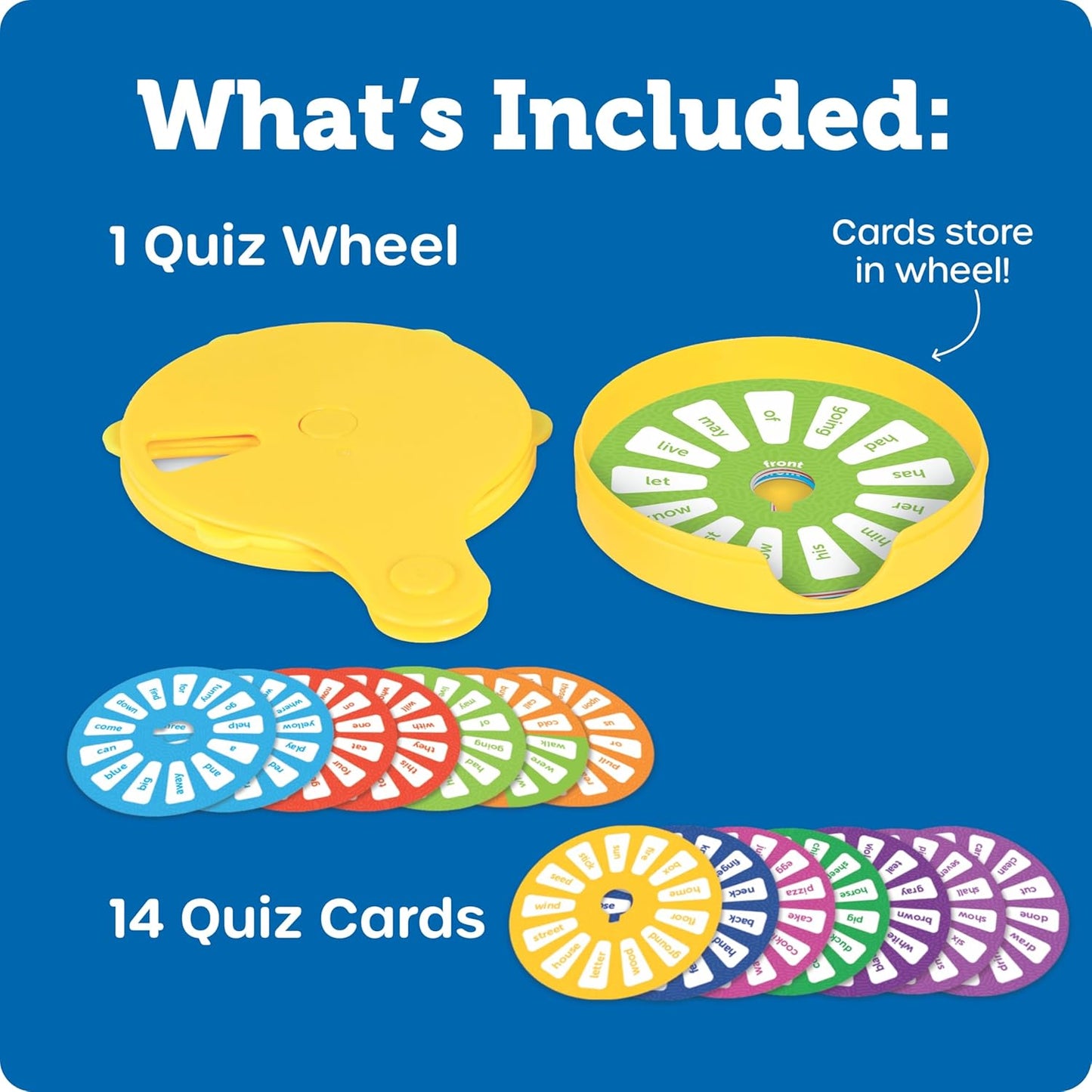Learning Resources Skill Builders Letter Quiz Wheel, Alphabet Flash Cards, Reading Games, Sight Words Flash Cards Kindergarten, Ages 3 and Up