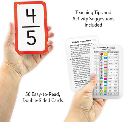 Teacher Created Resources Fractions, Decimals & Percents Flash Cards (EP62098)
