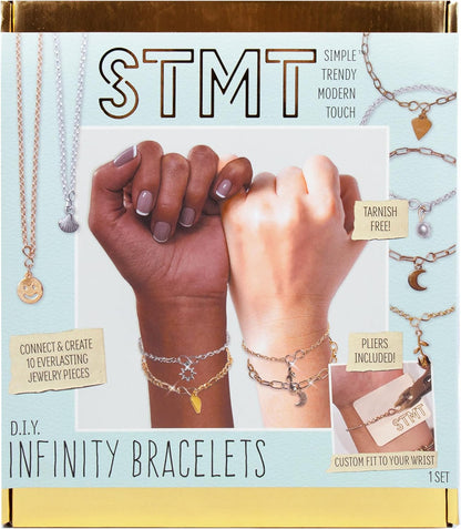 STMT D.I.Y. Hand Stamped , DIY Personalized Stamp Jewelry, Great Teenage Birthday Gift, Unique Handmade Jewelry & Name Plates, Bead Kits for Kids, Teens & Adults Ages 14+
