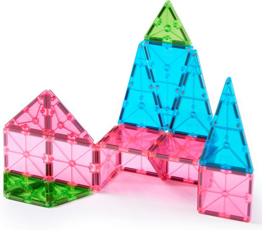 Magna-Tiles Color Shop Pastel 20-Piece Magnetic Construction Set, The Original Magnetic Building Brand