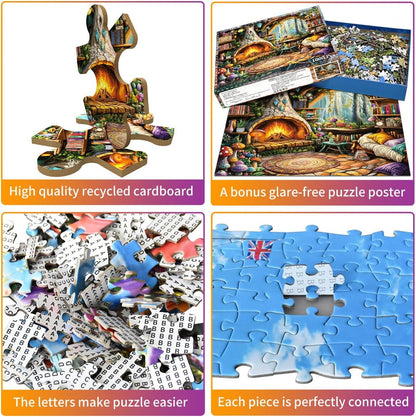 Jigsaw Puzzles for Adults 1000 Piece Puzzle for Adults 1000 Pieces Puzzle 1000 Pieces-Idyllic Rural Summer Landscape