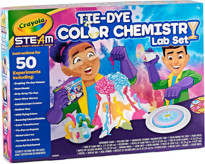 Crayola Color Chemistry Set (50 Experiments), Science Kit for Kids, STEM Toy for Kids, Gift for Boys & Girls, Ages 7, 8, 9