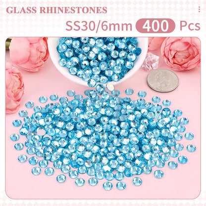5000PCS SS6/2mm Glass Crystal Rhinestones (Clear), Bedazzling Flatback Rhinestones for Crafting DIY Crafts Nail Art Makeup Decoration, Gems Diamond Charms for Tumbler Shoes Clothing Mug