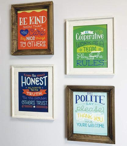 Carson Dellosa 14-Piece Mathematics Strategy Posters, 8.5" x 11" Wall Art Ten Frame, Counting, Number Line, Math Manipulatives, Facts, and More Strategies, Classroom Decor and Teacher Supplies