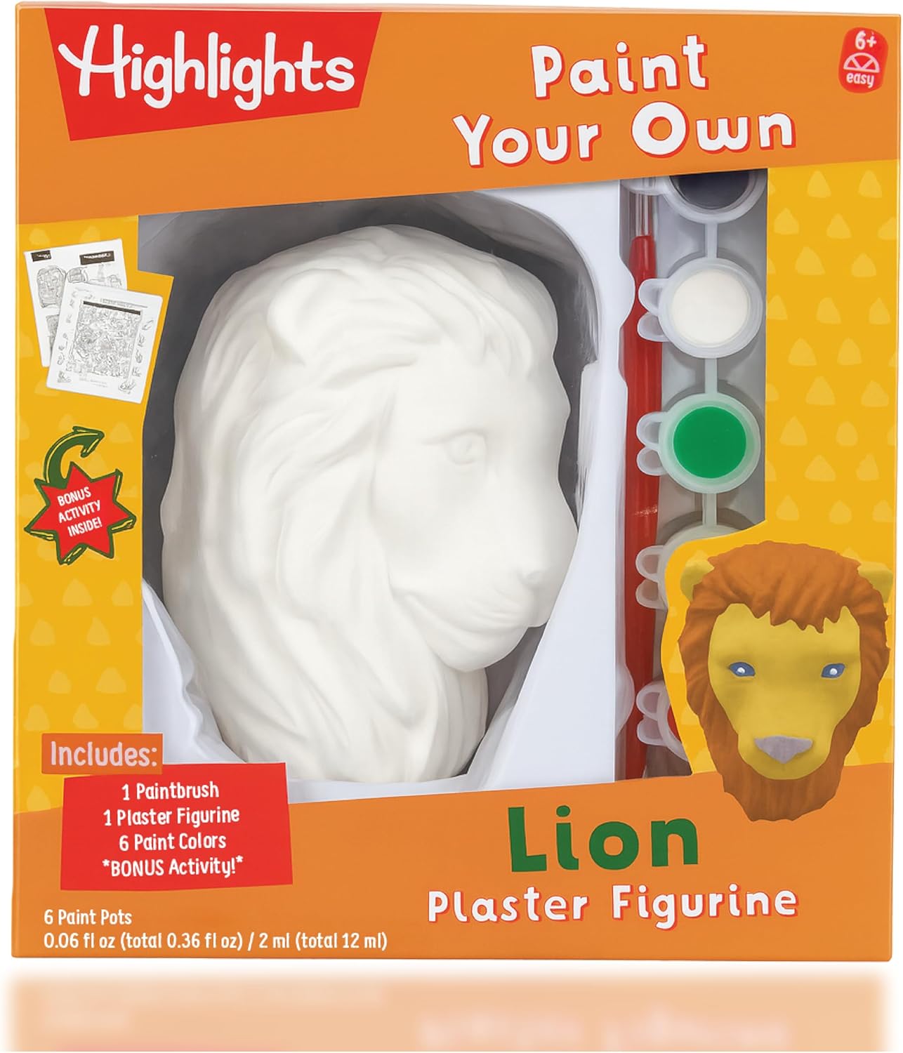 Highlights Paint Your Own Plaster Figurine & Activity Kits – DIY Art Sets with Figurines, Paints, Brush & Bonus Activities – Multiple Themes – Ages 6+