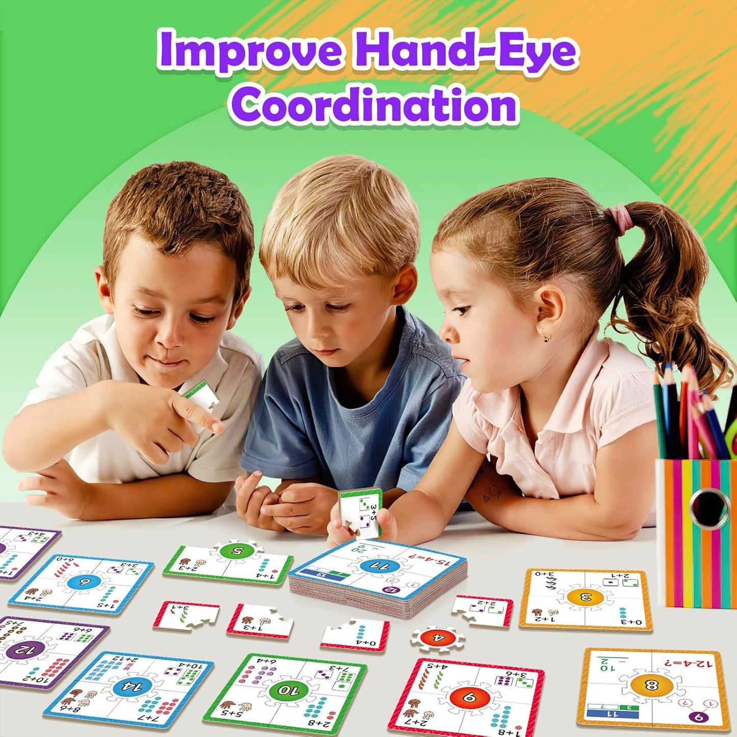 Edulok Math Games for Kids 5-7, Addition and Subtraction Educational Games, Kindergarten Learning Activities, Classroom Must Haves