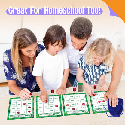 SpriteGru Multiplication & Division Bingo Game, 480 Math Problems, 2 Educational Math Board Game for Kindergarten and Preschool Kids 4-8, Perfect for Classroom & At Home (Up to 25 Players)
