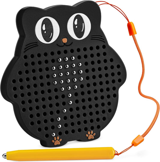 AYNAT FUN Magnetic Drawing Board for Kids & Toddlers with Beads and Magnet Stylus Pen - Magnetic Travel Toy for Airplane & Car Ride Activities for Kids