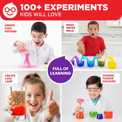 Doctor Jupiter Ultimate Science Kit, Chemistry Set for Kids Ages 8-9-10-11-12-13-14 | Birthday Gift Ideas for Boys & Girls 8+ Years Old | STEM Toy with 135+ Experiments | Learning & Educational Kits