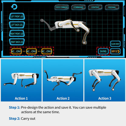 Smart Robot Dog - Interactive STEM Pet with Voice Control, 30+ Actions & APP Programming, Durable Design for Kids Age 6+ (Compatible with iOS/Android)