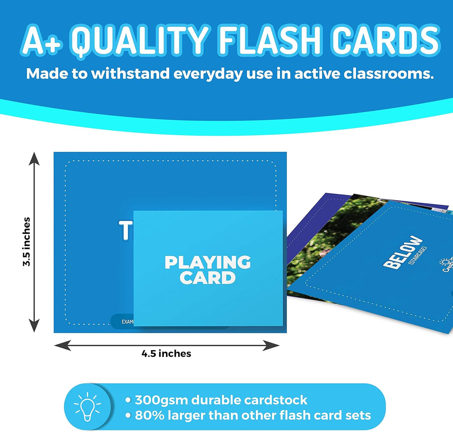 299 Vocabulary Builder Flash Cards, Educational Photo Cards for Home, Speech Therapy Materials, ESL Teaching Materials Includes Emotions, Matching Go Togethers, Nouns, Opposites, Prepositions, Verbs