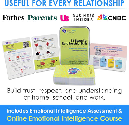 Mind Brain Emotion 52 Essential Conversations for Home, Therapy, Speech, School Classroom - Conversation Cards for Kids, Family, Teacher & Counselor to Build Growth Mindset & Communication Skills