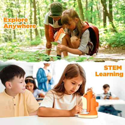 Microscope for Kids, 1000X 1080P Pocket Kids Microscope Handheld - [2026] Digital Mini Microscopes for Kids 8-12, STEM Toys Educational Science Kits for Kids 5-7, Ideal Birthday for Boys, Girls