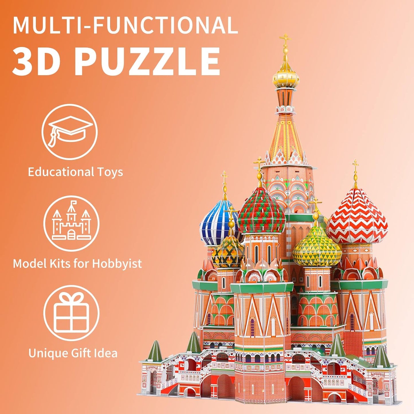 3D Puzzles for Kids Ages 8-10-12-14 Earth Globe DIY Geography Puzzle, Educational Learning Toys 3D Jigsaw World Globe Map Model Kit Teaching Aids Birthday for Boys Girls, 50 Pieces
