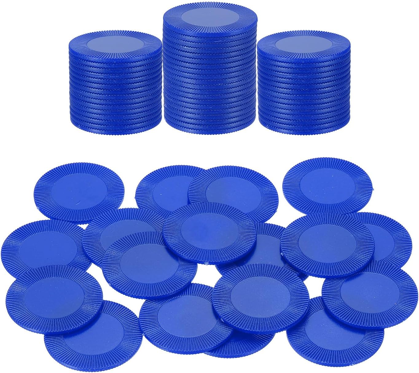 uxcell 64Pcs Plastic Poker Chips, 0.9 Inch Mini Bingo Chips Learning Counters Counting Counters Disks Markers Opaque Game Tokens for Game Play Math Counting, Red, Pattern