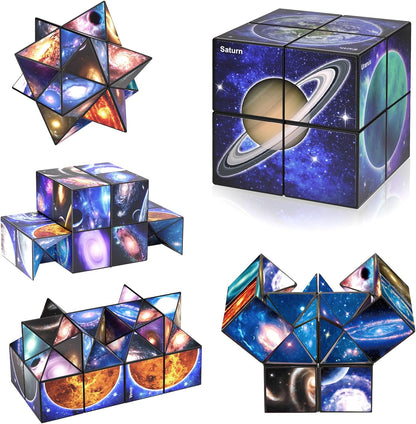 Star Cube Magic Cube Set, 2 in 1 Yoshimoto Cube for Kids and Adults, Toy for Boys and Girls Ages 8-12