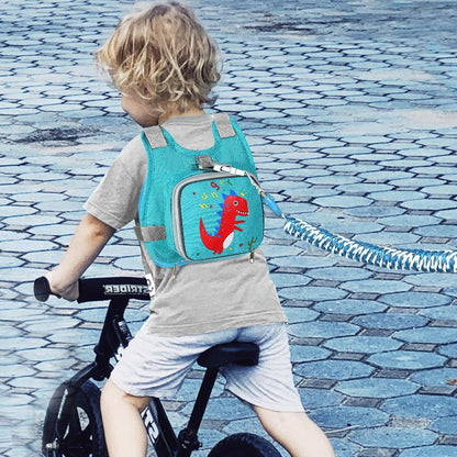 Accmor Toddler Harness Leash + Reflective Anti Lost Wrist Link, Cute Car Kids Back Pack with Hand Strap Collapsible Child Walking Restraint Belt Tether Hold Baby Boys Close for Outdoor Travel