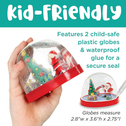Creativity for Kids Make Your Own Holiday Snow Globes - Gifts and Crafts for Girls, Create 2 Snow Globes, Holiday Crafts for Children, Christmas Activities (Ages 6+)