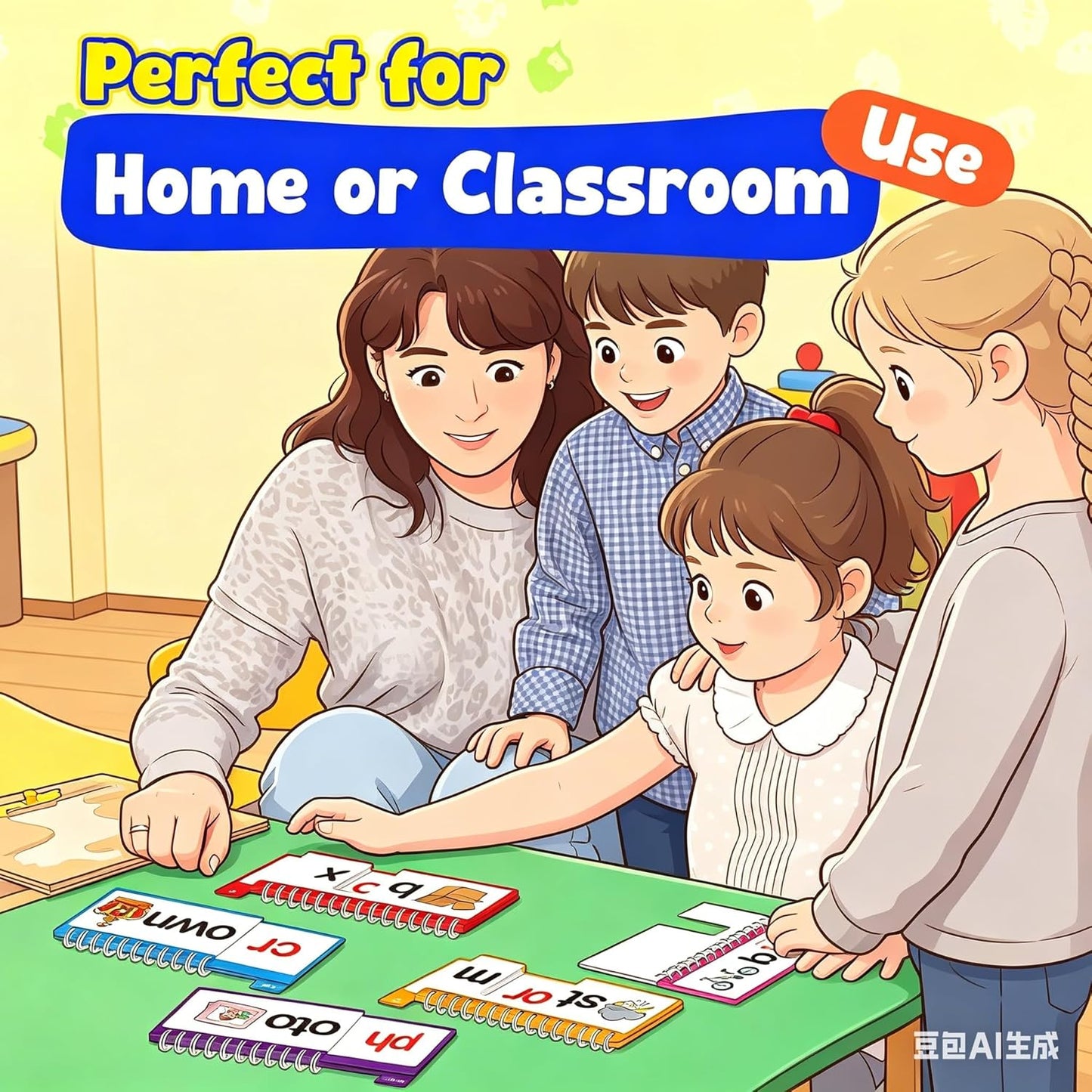 Phonics Word Family Flip Books, 40 Sets CVC Spelling Flash Cards, Educational Sight Words Reading Games, Preschool Kindergarten Learning Toys for Kids, Phonics Spelling Reading Games for Boys Girls