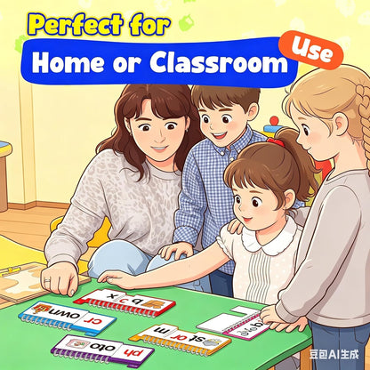 Phonics Word Family Flip Books, 40 Sets CVC Spelling Flash Cards, Educational Sight Words Reading Games, Preschool Kindergarten Learning Toys for Kids, Phonics Spelling Reading Games for Boys Girls