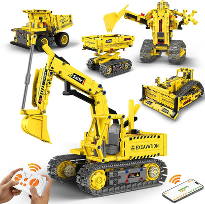 Robot Building Kits for Kids, Stem Toys for Boys Age 8-12, APP & Remote Control Educational Coding Building Sets, Programmable Robot for Kids, Rechargeable Robotic Kit Gifts for Girls Boys