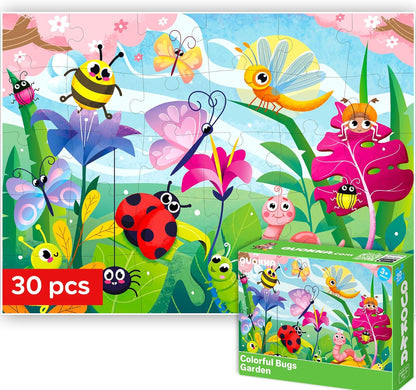 QUOKKA Puzzles for Kids Ages 3-5 - 30 Pieces Puzzles for Toddlers 2-4 - Sea World Learning Jigsaw Puzzles for Kids 4-6 Years Old - Educational Toys for Boy and Girl