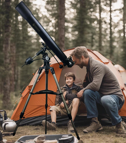 SpectrumOI Telescope for Kids, Telescope for Adults Astronomy Gifts for Kids 8-12 - Premium Refractor 70mm Aperture with Carry Bag and Phone Holder