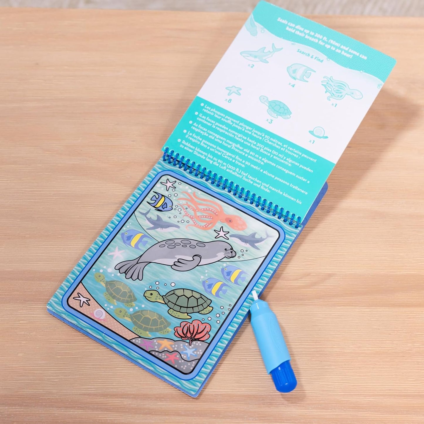 Melissa & Doug On The Go Water Wow! Mess Free Coloring Book, Reusable Water-Reveal Activity Pad, Dinosaurs, Travel Toys, Party Favors, for Toddlers & Kids Ages 3+