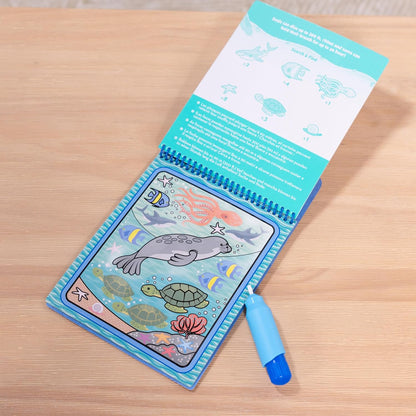 Melissa & Doug On The Go Water Wow! Mess Free Coloring Book, Reusable Water-Reveal Activity Pad, Dinosaurs, Travel Toys, Party Favors, for Toddlers & Kids Ages 3+