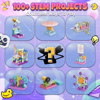 SMILESSKIDDO 100+ Girls Science Kit for Kids Ages 5 6 7 8 10 | STEM Toys for Girl | Birthday Gift Ideas for 5+ Year Old Girls | Learning & Educational Projects with Fun Experiments (8018E)