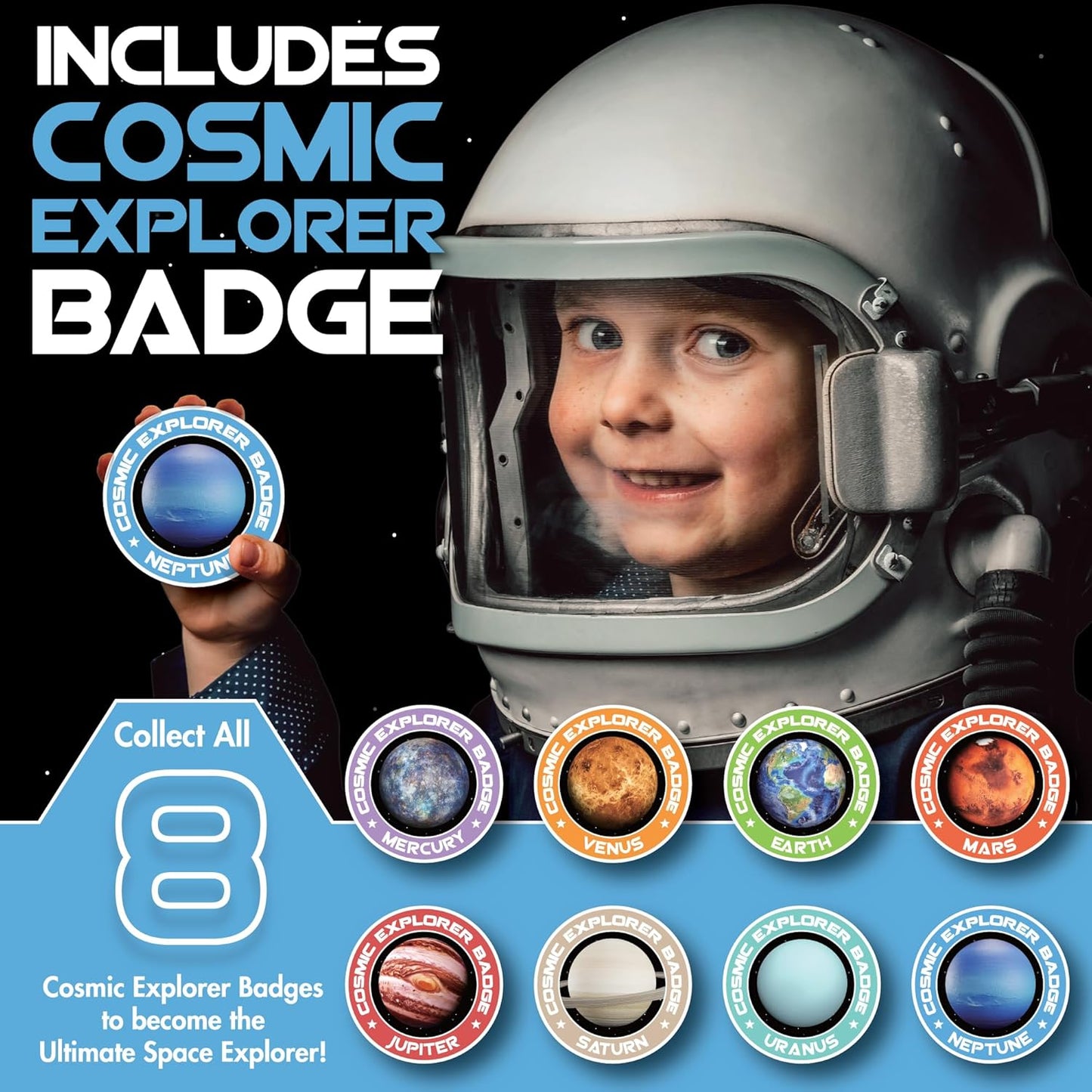 Cosmic Dig Kit by Big Discoveries - Explore The Planets of The Solar System with Gem & Fossil Excavation Kits for Kids | STEM Toy Science Dig Kits with Gemstones for Boys and Girls