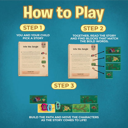 Uzzle Tales: Coral Cove – Interactive Storybook Puzzle, 2-in-1 Fun Family Story Block Game – Ages 7+ - STEM Learning Story Cards and Story Blocks for Kids