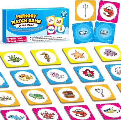 Aizweb CVC Word Match Game - 60 Pc Toddler Card Games for Kids Ages 3-6, Phonics Flash Cards for Preschool & Kindergarten Learning Activities, Educational Toys for Home School Supplies