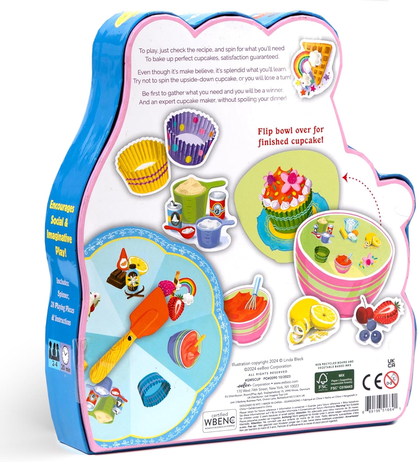 eeBoo Build a Robot Spinner Game - Award Winning Number Matching Robot Building Game, Screen-Free Fun for 2-4 Players, Kids Ages 3 and up