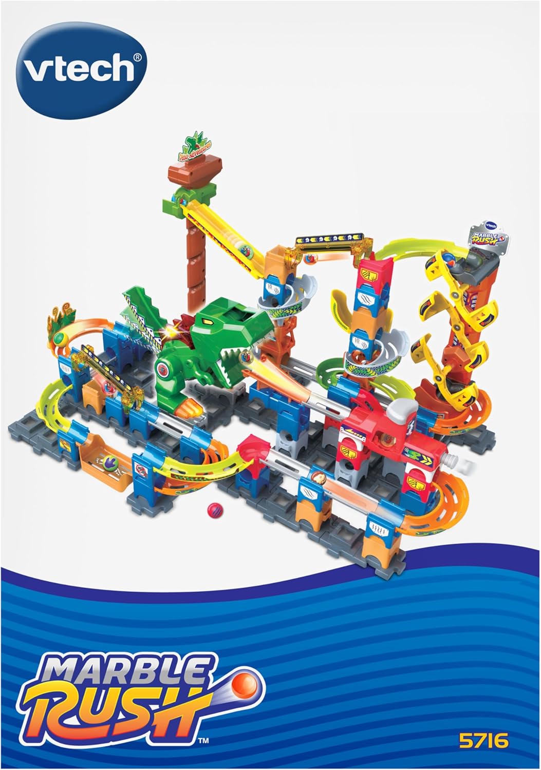 VTech Marble Rush T-Rex Dino Thrill Track Set