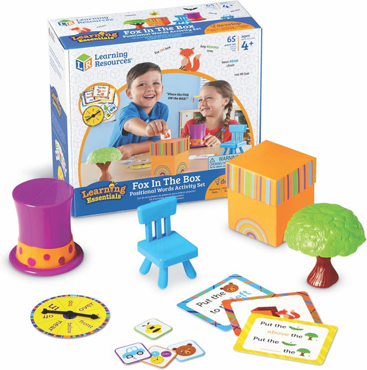 Learning Resources Fox in The Box Position Word Activity Set - Kids Board Spelling Educational Games, Vocabulary Reading Practice, Phonics Awareness, Montessori Language, Gifts for Boys and Girls