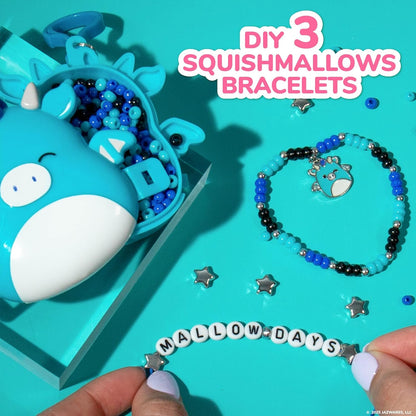 Original Squishmallows Archie The Axolotl Bracelet Kit, Friendship Bracelet Kit, Charm Bracelet Making Kit, Gifts for Girls, Squishmallows for Boys, Craft Kits